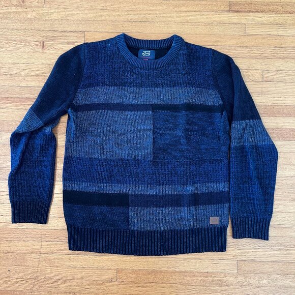 Deus Ex Machina - Indigo died knit sweater. Men's size L - Picture 1 of 4